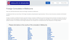 Desktop Screenshot of consulate-melbourne.com