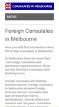 Mobile Screenshot of consulate-melbourne.com