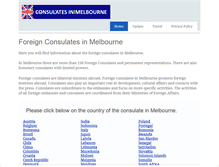 Tablet Screenshot of consulate-melbourne.com